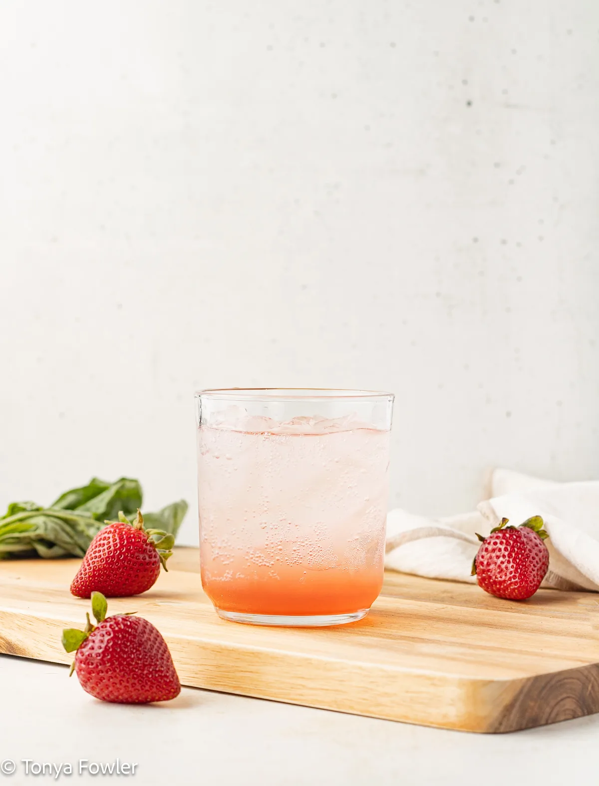 Mocktail in a glass.